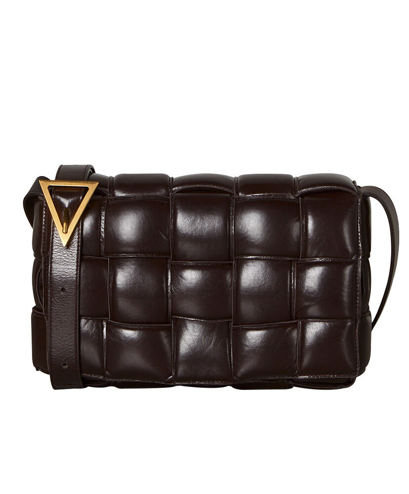 Bottega Veneta Padded Cassette Bag Leather Dark Coffee